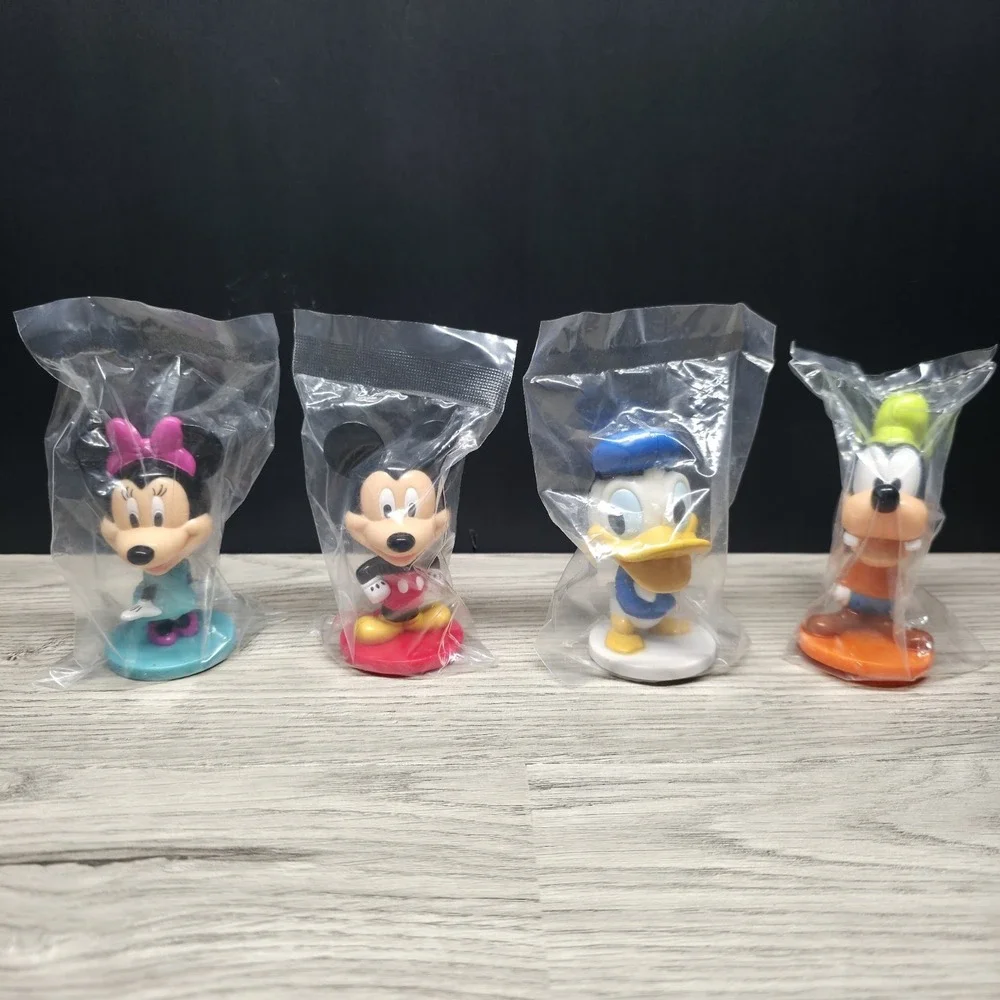 Disney's Mickey, Minnie, Donald, Goofy Bobbleheads By Kellogg's - Cake Toppers